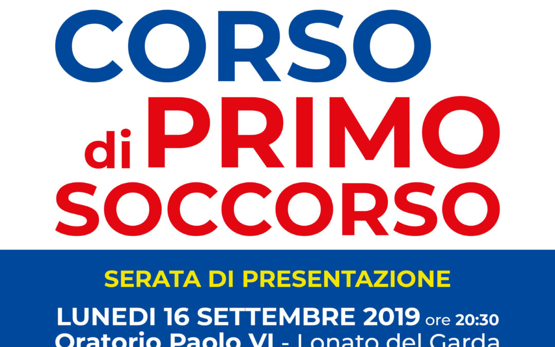 CORSO GRATUITO DI PRIMO SOCCORSO